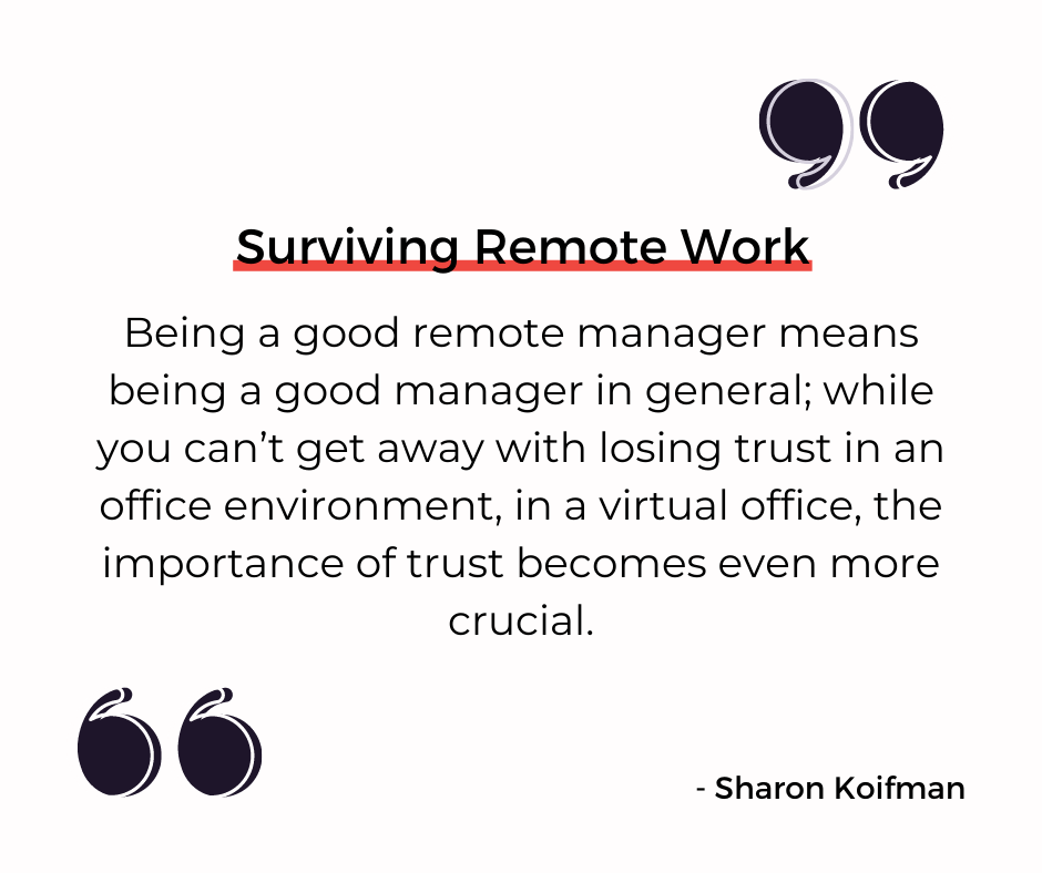 Surviving remote work quote